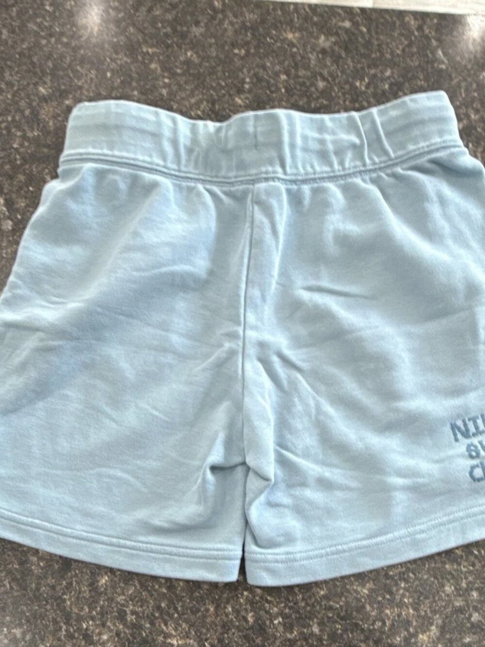 Nike Boys XL Light Blue Athletic Drawstring Shorts 5" Inseam